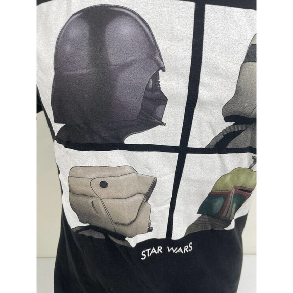 Star Wars Dark Side T-Shirt Sm Beatles Album Cover Darth Vader Boba Fett Retro - Picture 2 of 7